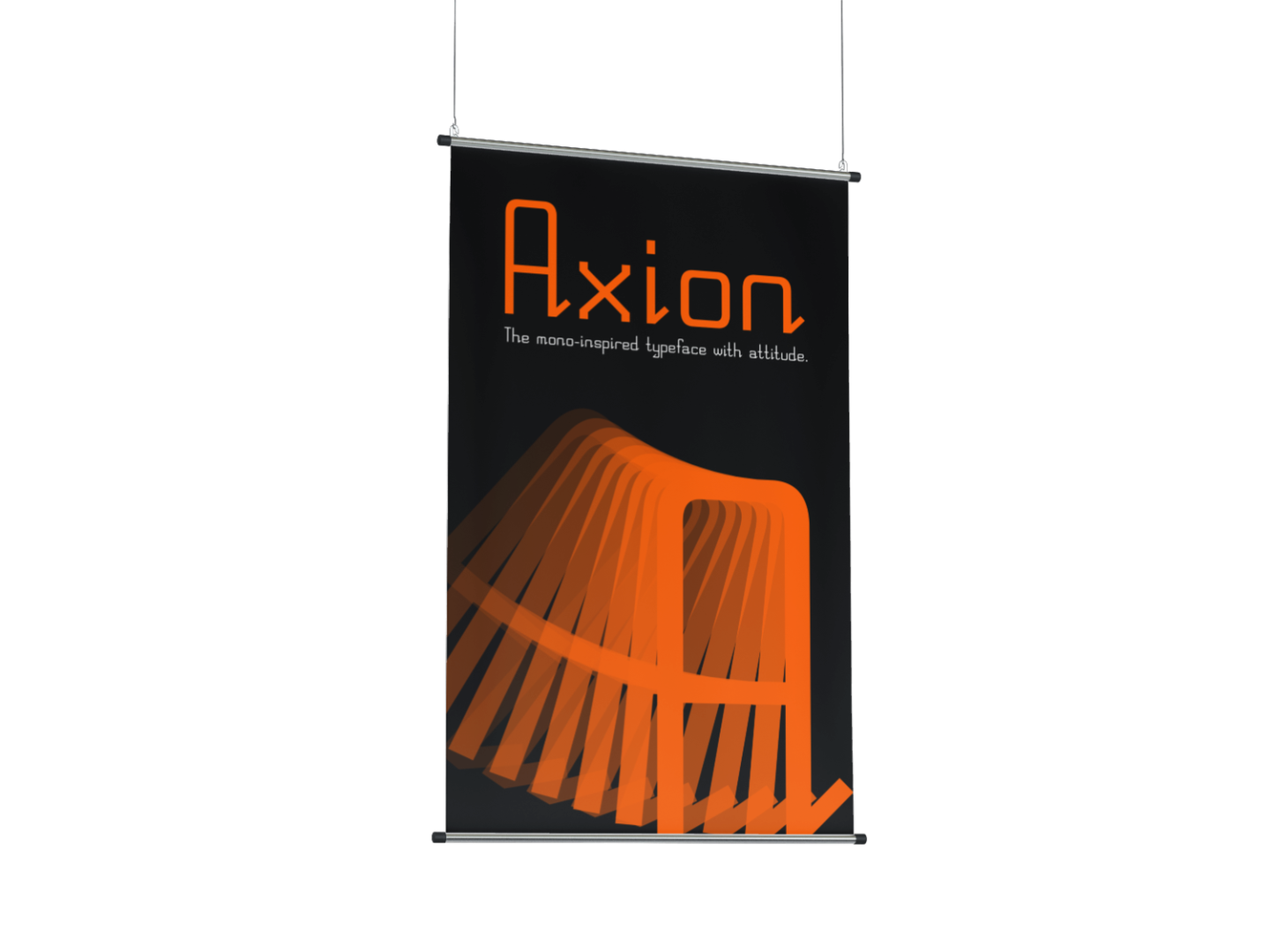A Typo-Banner with Axion-Font by Jan Zeller