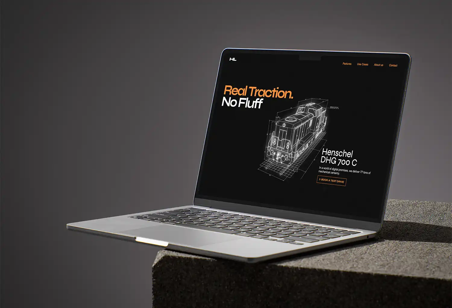 Laptop Mockup of henschel.janzeller.ch